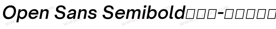Open Sans Semibold手机版字体转换